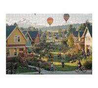 1000 Piece Jigsaw Puzzles for Adults, City Puzzle Challenging Game -4491 | Wooden, 2mm Thick, Family Games, with Box and Poster, Full Accessories, Home Decor, Gifts for Women / Man, Size: 70x50cm