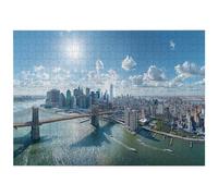 1000 Piece Jigsaw Puzzles for Adults, City Puzzle Challenging Game -4523 | Wooden, 2mm Thick, Family Games, with Box and Poster, Full Accessories, Home Decor, Gifts for Women / Man, Size: 70x50cm
