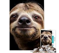 1000 Piece Jigsaw Puzzles for Adults Close Up Sloth Cute Toys Educational Games Educational Game Presents for Women Birthday Gifts (Size 38x52cm)