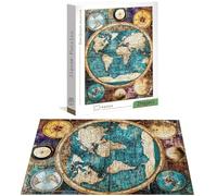 1000 Piece Jigsaw Puzzles for Adults, Color Jigsaw Puzzles for Adults, Wooden Puzzle with Gift Box, World Map Jigsaws for Family Educational Games, Unique Gifts for Women/Men, Home Wall Decor H-7866