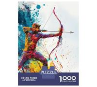1000 Piece Jigsaw Puzzles for Adults Color Splash Archer Adult Puzzles Hands-on Game Stress Reliever Difficult And Challenge 52x38cm/1000pcs