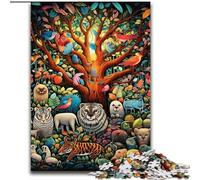 1000 Piece Jigsaw Puzzles for Adults Colorful Art Animal World Wooden Jigsaw Puzzles size : 50x75cm for Teenager & Families, Perfect DIY Decor & Brain-Teasing Challenge