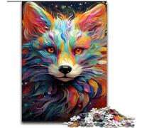 1000 Piece Jigsaw Puzzles for Adults Colorful Art Fox Jigsaws 1000 Pieces for Adults Perfect, Educational Toy (Size 50x75 cm)