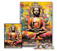 1000 Piece Jigsaw Puzzles for Adults Colorful Buddha cardboard Puzzles Size 26x38cm for Family And Friends, Suitable for Ages 14+