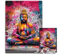 1000 Piece Jigsaw Puzzles for Adults Colorful Buddha Jigsaw Puzzles for Adults Perfect for Halloween, Christmas, Birthday Gift 50x75CM/19.68x29.52inch