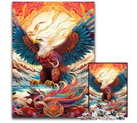 1000 Piece Jigsaw Puzzles for Adults Colorful Eagle cardboard Puzzles High-Difficulty Brain Teaser for Teenagers 26X38CM/10.23x14.96inch