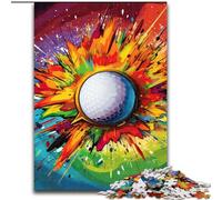 1000 Piece Jigsaw Puzzles for Adults Colorful Golf 1000 Pieces Puzzle Gifts Unique DIY Home Decor Gift Idea (Szie 50x75 cm)