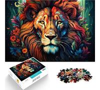 1000 Piece Jigsaw Puzzles for Adults Colorful jungle lion Puzzle Hands-on Game 26x38cm gifts for friends and family for ages 14+