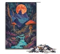 1000 Piece Jigsaw Puzzles for Adults Colorful Mushroom Forest Puzzle Hands-on Game 1000 PCS(38x26cm)
