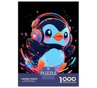 1000 Piece Jigsaw Puzzles for Adults Colorful Penguin Splash Puzzle for Adults Anti-Stress Toys But Fun And Humorous Birthday And Unique Gifts 38x26cm/1000pcs