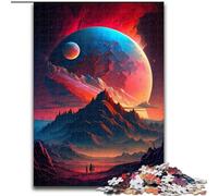 1000 Piece Jigsaw Puzzles for Adults Colorful Planet Mountains Made of Wood, Perfect DIY Art Decor Or Birthday Gift 50x75cm for Birthdays, Holidays, And Special Occasions