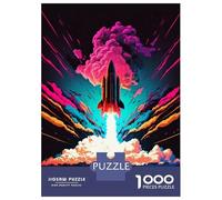 1000 Piece Jigsaw Puzzles for Adults Colorful Rocket Jigsaws for Adults Brain Teaser Game Stress Reliever for Is Ideal As A Gift 70x50cm/1000pcs