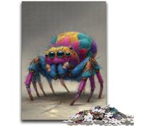 1000 Piece Jigsaw Puzzles for Adults Colorful Spider 1000 Pieces for Adults,Brain Intelligence Challenge Addictive Toys for Home Decoration (75x50cm)
