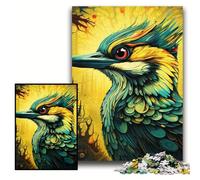 1000 Piece Jigsaw Puzzles for Adults Colorful Woodpecker Wooden Jigsaw 50x75 cm Brain Teaser & Home Decor, Perfect