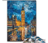 1000 Piece Jigsaw Puzzles for Adults Colourful Big Ben Jigsaw Puzzles for Adults Challenging Brain Teaser for Teenagers, Perfect for Home Decor Or Gift (Size 26x38cm)