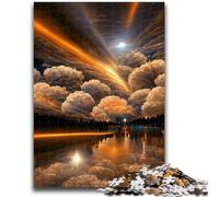 1000 Piece Jigsaw Puzzles for Adults Colourful Dream Clouds Challenging Family Activity Games DIY Toy for Home Wall Decor Gifts 38x26cm