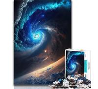 1000 Piece Jigsaw Puzzles for Adults Colourful Fantasy Cosmic Black Hole Teenager Jigsaw,Family Entertainment Toys with Matching Poster And Trivia Sheet (size 38x26cm)
