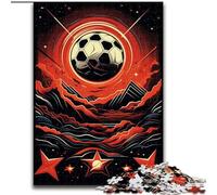 1000 Piece Jigsaw Puzzles for Adults Colourful Football Made of Wood, Perfect DIY Art Decor Or Birthday Gift 50x75cm for Birthdays, Holidays, And Special Occasions
