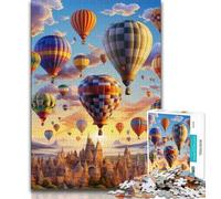 1000 Piece Jigsaw Puzzles for Adults Colourful Hot Air Balloons Puzzles for Teenagers,for Educational Game Challenge Toy Birthday Present, Gifts, Wall Art (size 38x26cm)