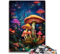 1000 Piece Jigsaw Puzzles for Adults Colourful Mushroom Art Game Toys Every Piece Is Unique - Challenging Family Fun Game 50x75cm