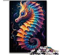 1000 Piece Jigsaw Puzzles for Adults Colourful Seahorses Jigsaw Puzzle Made of cardboard, for Family & Friends, Brain-Teasing Challenge 1000pcs(26x38cm)