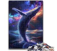 1000 Piece Jigsaw Puzzles for Adults Colourful Whales Teenager Jigsaw,Birthday Present, Gifts, Wall Art for Age 14 Years Up (38x26cm)