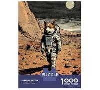 1000 Piece Jigsaw Puzzles for Adults Corgi Astronaut On Mars Puzzle for Adults Toy Wall Decor For Family Fun for Is Ideal As A Gift 52x38cm/1000pcs