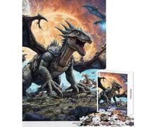 1000 Piece Jigsaw Puzzles for Adults Cosmic Alien Dino Odyssey Relaxing Games for The Whole Family Anti-Stress Toys Train Your Brain And Hands (38x26cm)