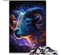 1000 Piece Jigsaw Puzzles for Adults Cosmic Aries Impossible Jigsaw Puzzles for Adults size 26x38cm for Parents, Lovers, Friends - Age 14+