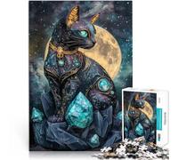1000 Piece Jigsaw Puzzles for Adults Cosmic Cat Made of cardboard for and from 14 years and over Challenging To Complete But Fun And Humorous Great Gift。size:26x38cm/10.24x14.96inch