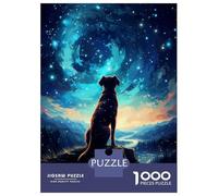 1000 Piece Jigsaw Puzzles for Adults Cosmic Dog Jigsaws for Adults Brain Teaser Game Stress Reliever for Is Ideal As A Gift 70x50cm/1000pcs