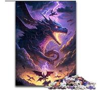 1000 Piece Jigsaw Puzzles for Adults Cosmic Fantasy Dragon Made of Wood, Making It A Great Gift for Family Fun 50x75cm for Birthday Holiday Christmas