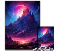 1000 Piece Jigsaw Puzzles for Adults Cosmic Galaxy Landscape14Wooden Jigsaw Puzzles Family Activity Brain Teaser Home Decor 1000 PCS(75x50cm)