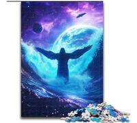1000 Piece Jigsaw Puzzles for Adults Cosmic Jesus Puzzle for Home Decor, Ideal Christmas & New Year Gift for Teenagers (size 50x75cm)