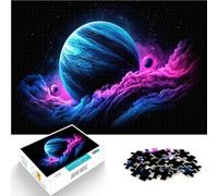 1000 Piece Jigsaw Puzzles for Adults Cosmic Nebula with Planets Entspannungsspiele Tolles Geschenk für Spiele38x26cm