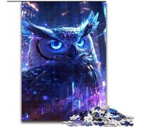 1000 Piece Jigsaw Puzzles for Adults Cosmic Owl Puzzle Family Interactive Game, DIY Home Decor Brain Challenge Gift (size 26x38cm)