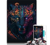1000 Piece Jigsaw Puzzles for Adults Cosmos Tiger 1000 Piece Puzzle,is Ideal As Gifts for The Whole Family Suitable for And 14 75x50cm