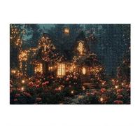 1000 Piece Jigsaw Puzzles for Adults, Cottage Puzzles for Adults, Gift for Women, Men, Christmas, Family Wooden Puzzle Educational Games, Challenging Adult Jigsaws, Box Packaging, Dream Pattern, F-27
