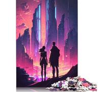1000 Piece Jigsaw Puzzles for Adults Couple Reigns The World Square Paper Puzzles Toy Wall Decor 1000pcs (75x50cm)
