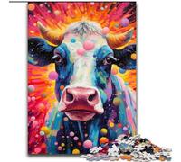 1000 Piece Jigsaw Puzzles for Adults Cow With The Circle Jigsaw Puzzles Made of cardboard, Family Activity, DIY Home Decor, 1000pcs(26x38cm)