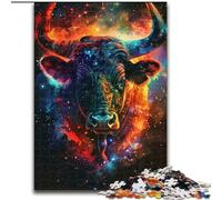1000 Piece Jigsaw Puzzles for Adults Cows in The Stars Jigsaw Made of Wood,Interactive Family Game, DIY Home Decor Brain Challenge Gift 1000pcs(50x75cm)