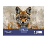 1000 Piece Jigsaw Puzzles for Adults Coyote Portrait Painting Puzzles for Adults Relaxing Games A Work of Art Difficult And Challenge 52x38cm/1000pcs