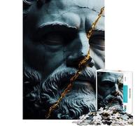 1000 Piece Jigsaw Puzzles for Adults Cracked Bust with Gold Jigsaw Puzzle Hands-on Game But Fun And Humorous for Is Ideal As A Gifts (Size 38x52cm)