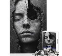 1000 Piece Jigsaw Puzzles for Adults Cracked Silence Brain Teaser Game Stress Reliever Toy Wall Decor Challenging Game Gifts (75X50CM)