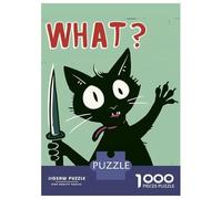 1000 Piece Jigsaw Puzzles for Adults Crazy Cat Puzzles for Adults Relaxing Games A Work of Art Difficult And Challenge 70x50cm/1000pcs