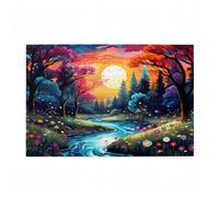 1000 Piece Jigsaw Puzzles for Adults, Creative Impossible Puzzles Games for Adults Beginners, Large Wooden Jigsaw with Storage Box, Gifts for Women Men, Home Decor, Theme: Ocean & Forest 75x50cm D-526
