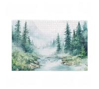 1000 Piece Jigsaw Puzzles for Adults, Creative Impossible Puzzles Games for Adults Beginners, Large Wooden Jigsaw with Storage Box, Gifts for Women Men, Home Decor, Theme: Forest & Dream 75x50cm D-364