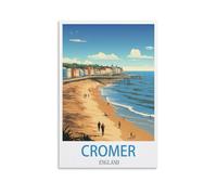 1000 Piece Jigsaw Puzzles for Adults，Cromer England 1000 Piece Puzzle Classic Educational Games Beautiful Decoration Puzzle 38x26cm