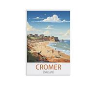 1000 piece jigsaw puzzles for adults，Cromer England Jigsaw Puzzles 1000 Pieces for Adults Painting Puzzle 1000 Pieces DIY Challenging Puzzles for Adults 38x26cm