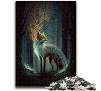 1000 Piece Jigsaw Puzzles for Adults Cute Art Fox Challenging Family Activity Games DIY Toy for Home Wall Decor Gifts 50x75cm